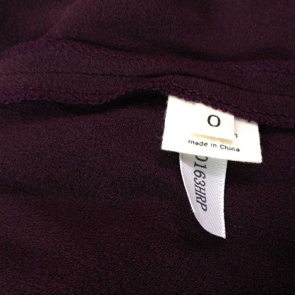 $350 L’Agence Maroon 70's Evening Dress Size 0 - Picture 4 of 6